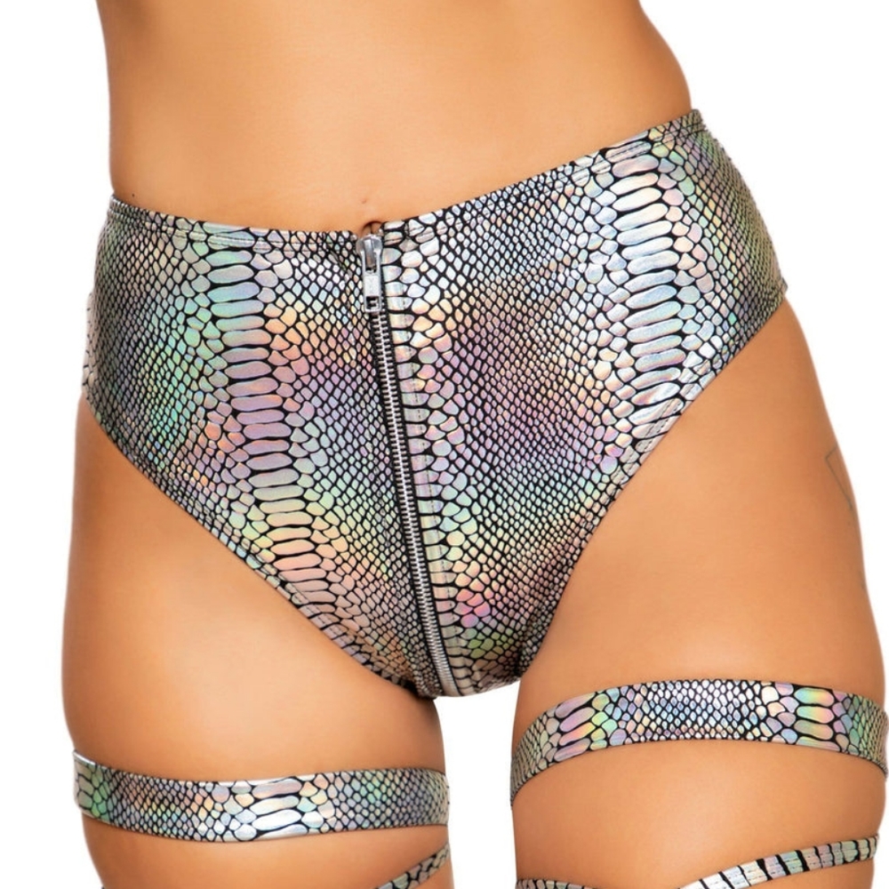 Roma Snake Skin Zipper Rave Bottoms S/M